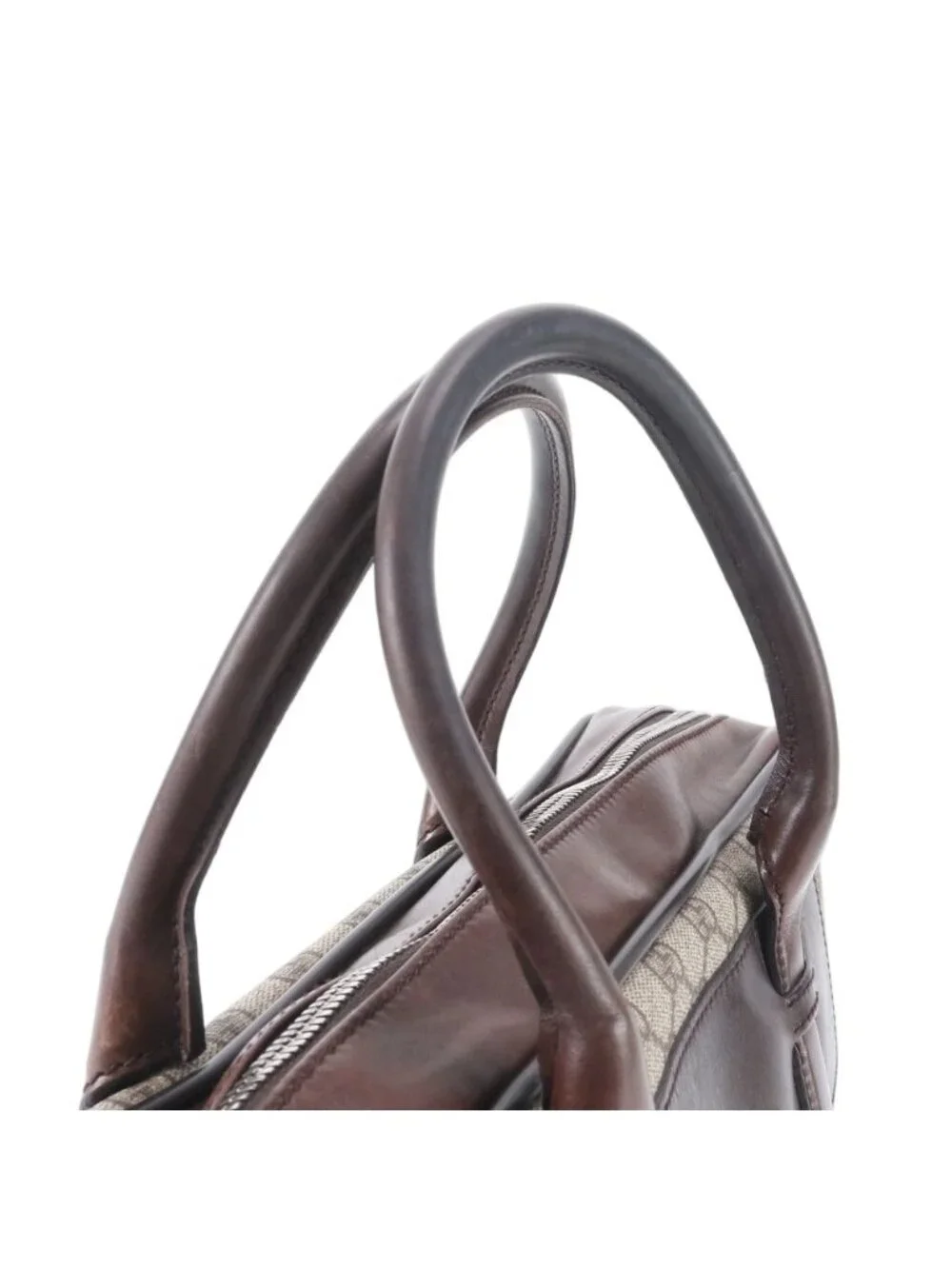 Gucci GG Supreme Leather Business Document Briefcase Brown